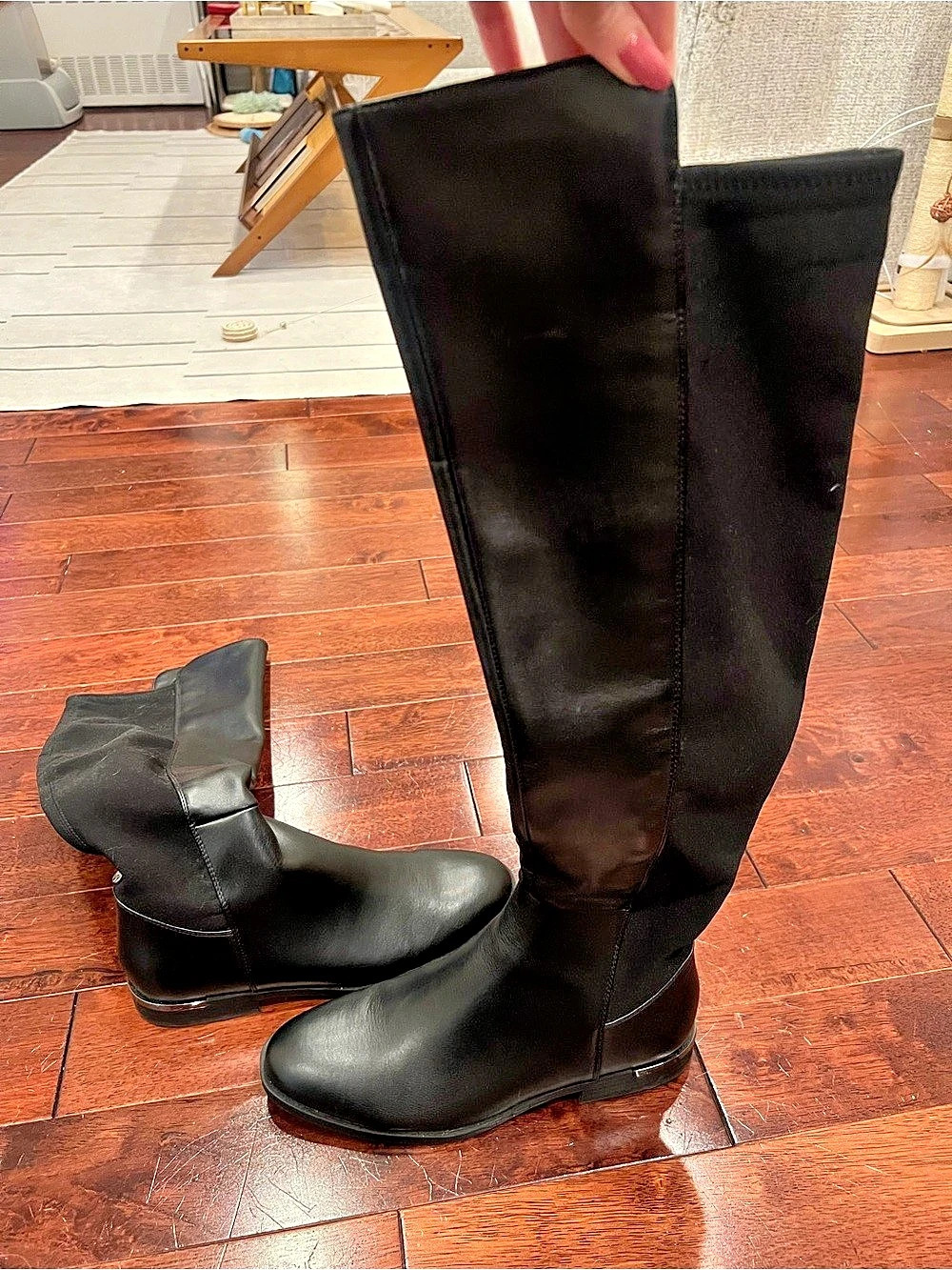 Nine West Black Over-the-Knee Boots Like New Size 9